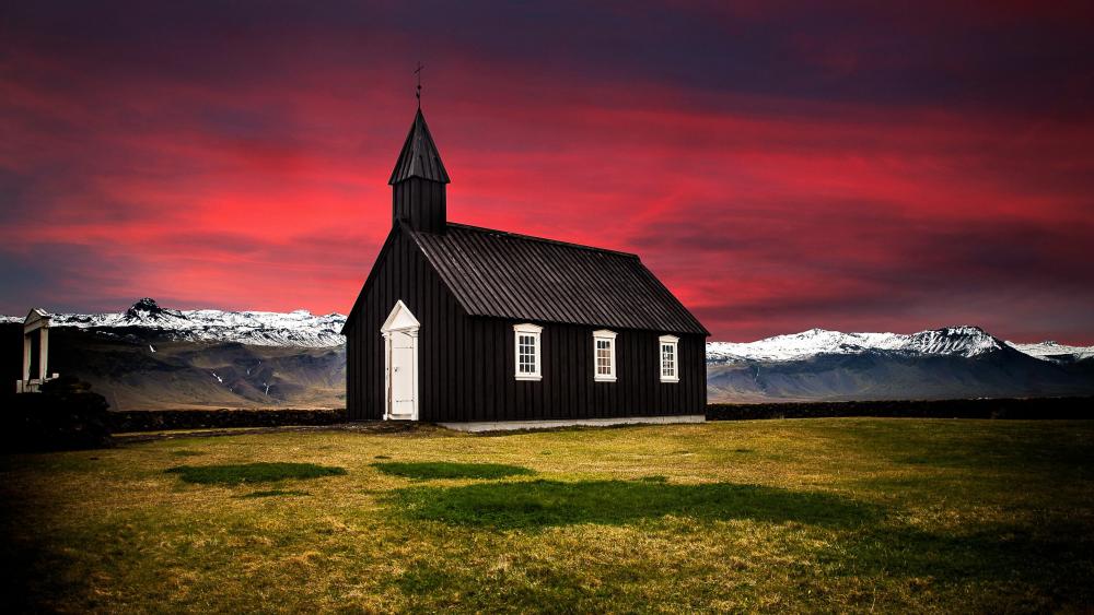 Budir Church - Iceland wallpaper