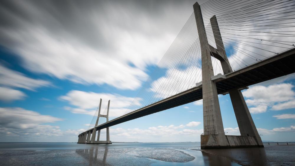 Lisbon, Vasco Da Gama Bridge wallpaper
