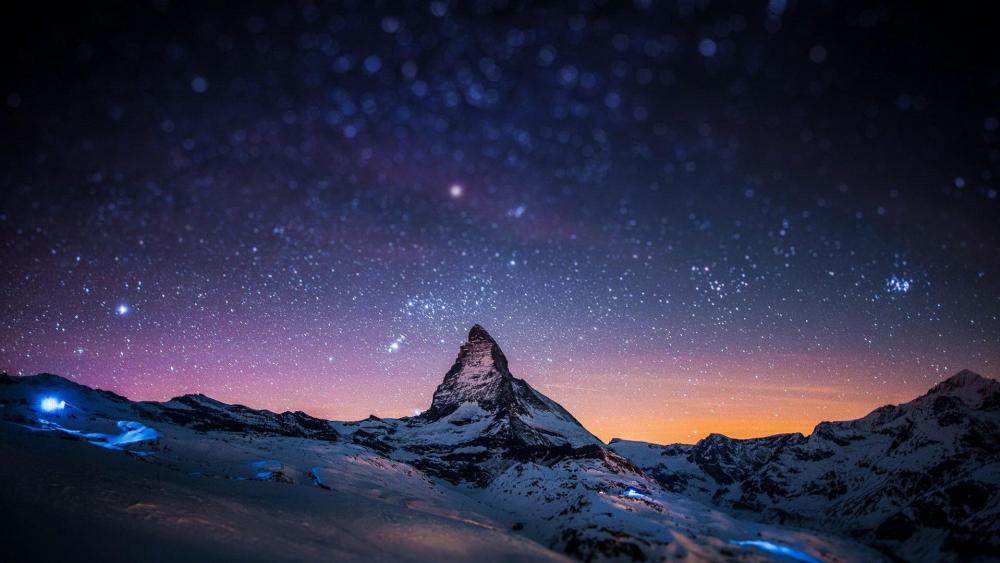 Matterhorn at ngith wallpaper