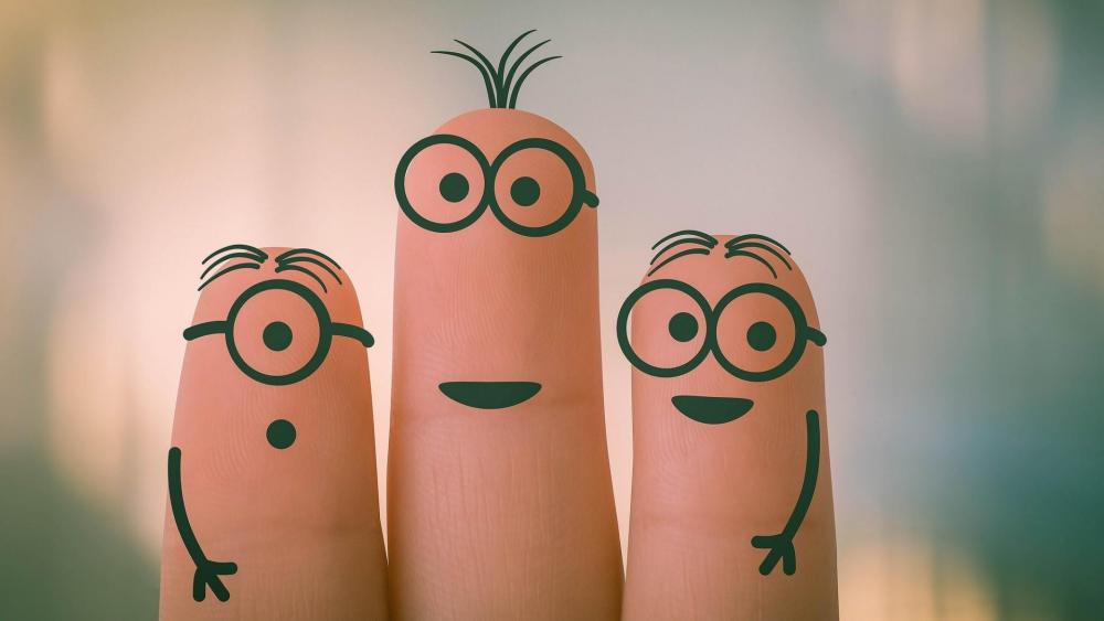 Funny fingers wallpaper