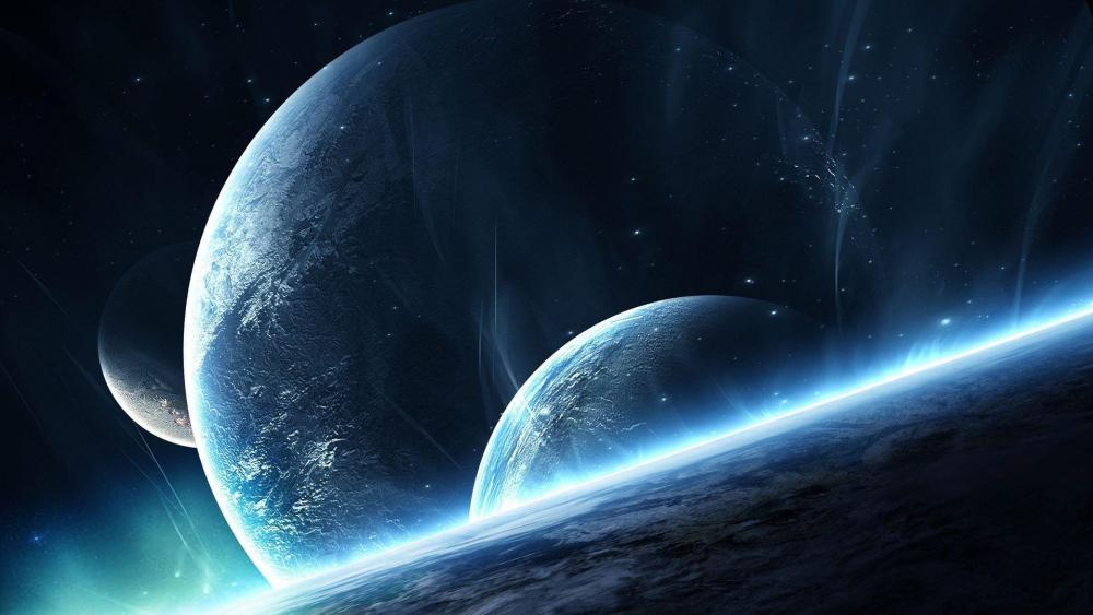 Earth-like planets wallpaper