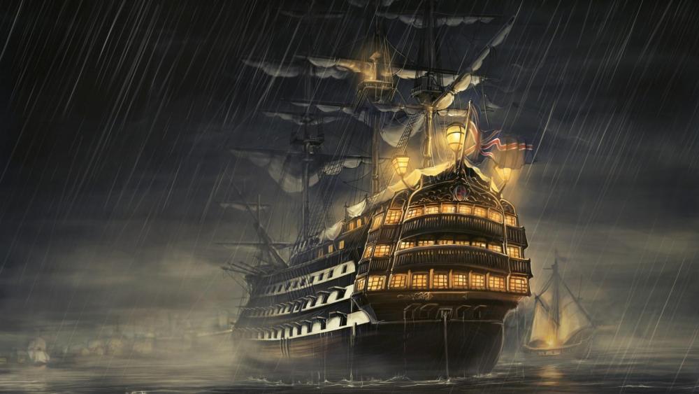 Pirates ship wallpaper
