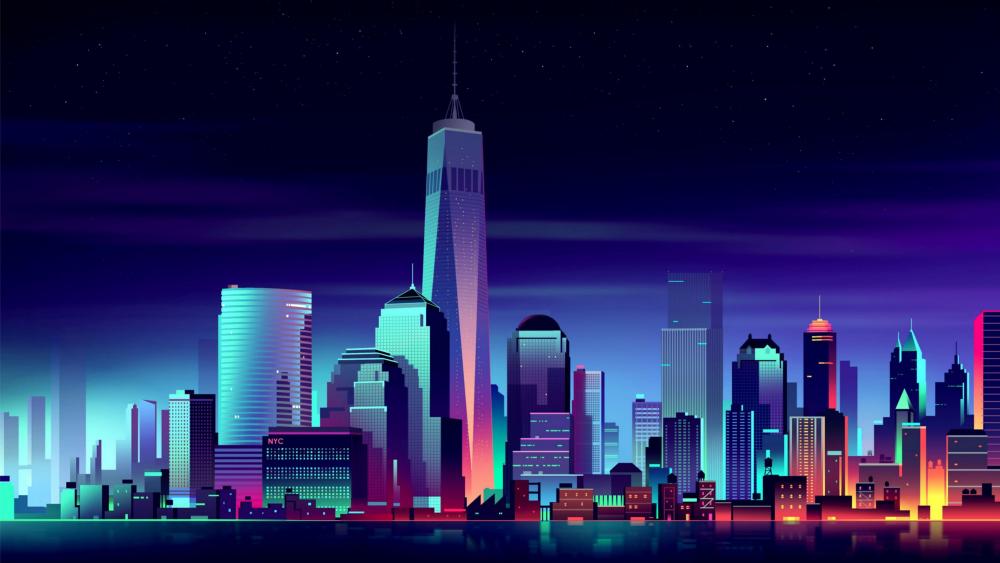One World Trade Center - Futuristic art wallpaper