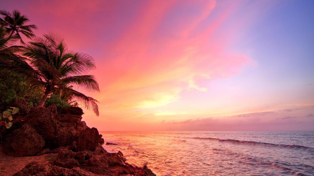 Sunset in Puerto Rico  wallpaper