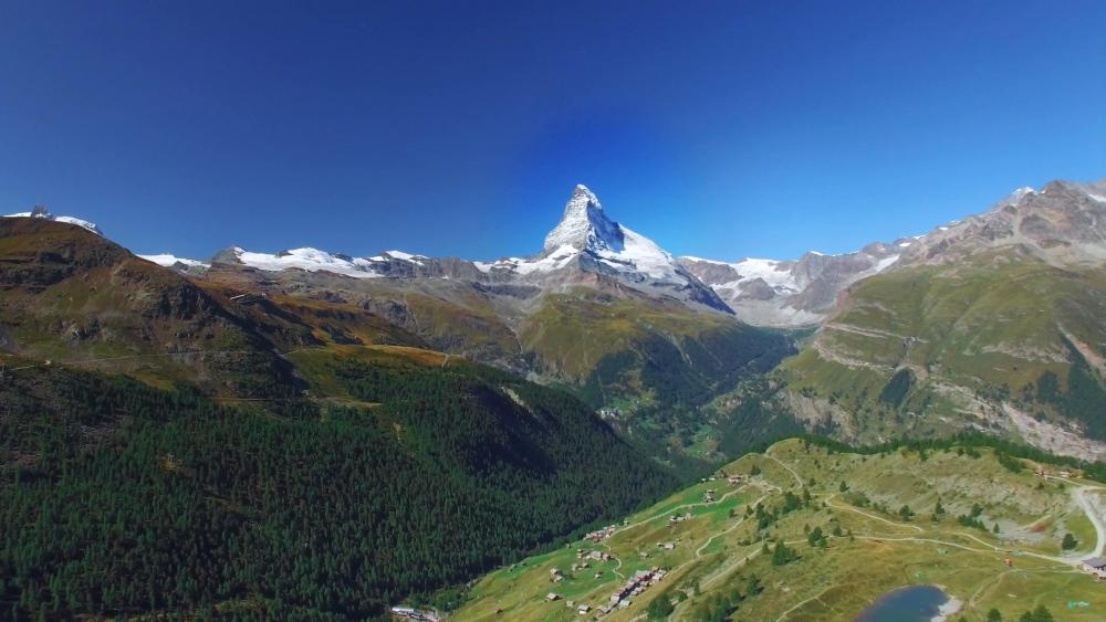 Matterhorn Mountain  - Switzerland’s most famous landmark and symbol wallpaper