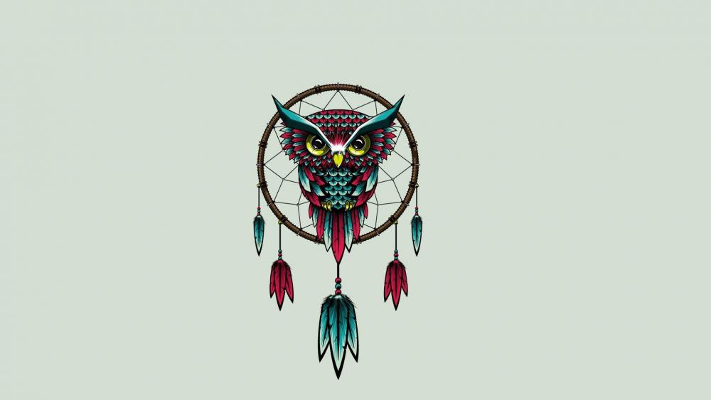 Owl dream catcher wallpaper