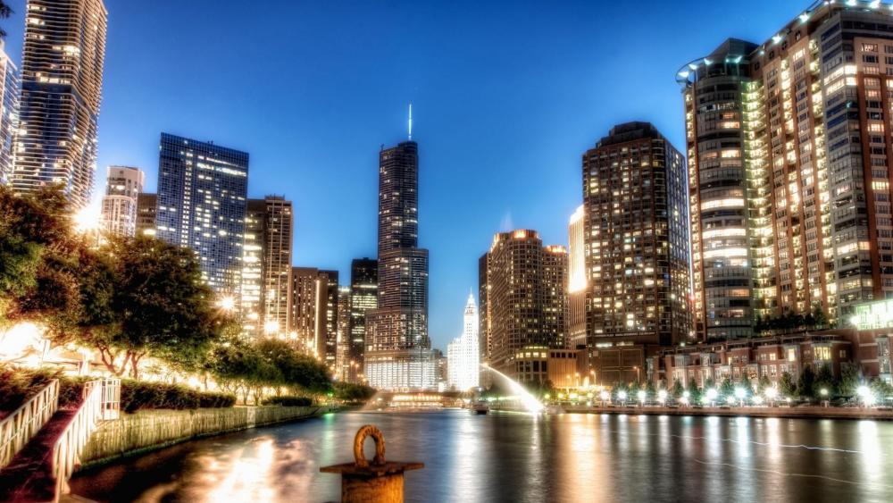 Chicago metropolitan area wallpaper