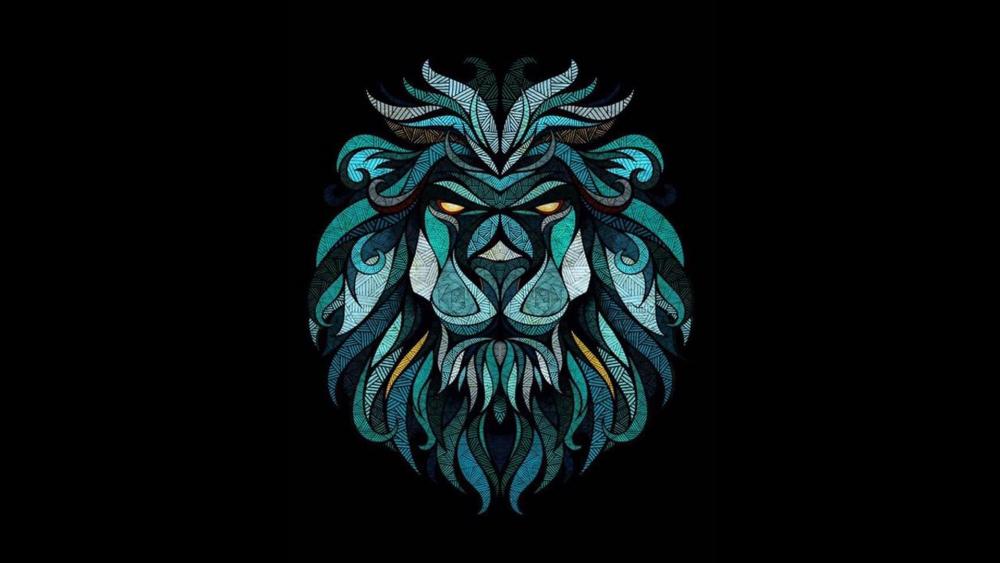Crystal Lion wallpaper