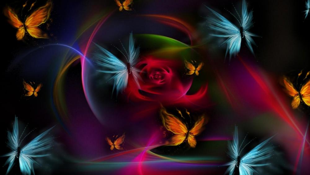 Butterflies - Digital art wallpaper