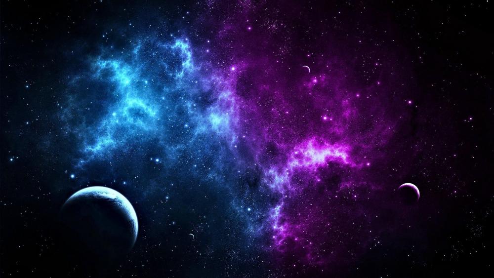 Planets in the universe  wallpaper