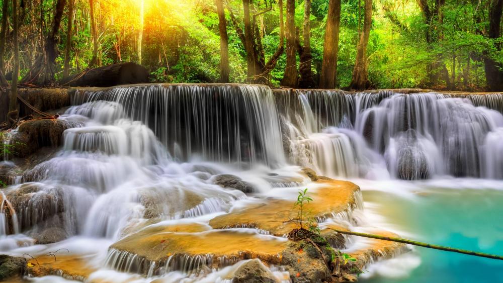 Erawan waterfall -Thailand wallpaper