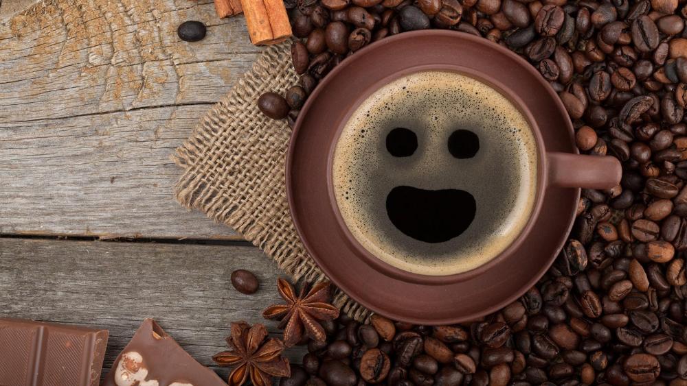 Smiling Coffee wallpaper