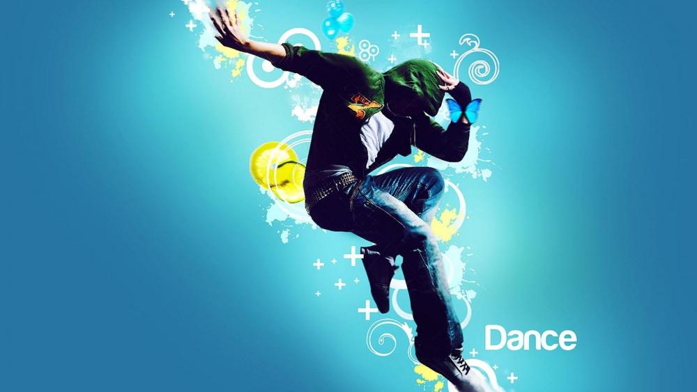 Solo dance performance graphics wallpaper