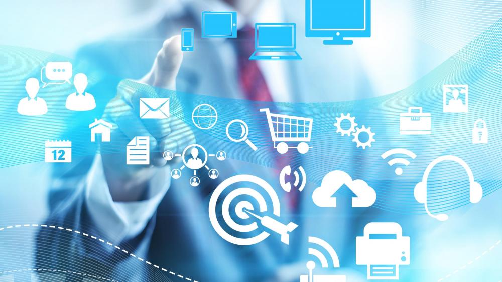 E-commerce technology wallpaper