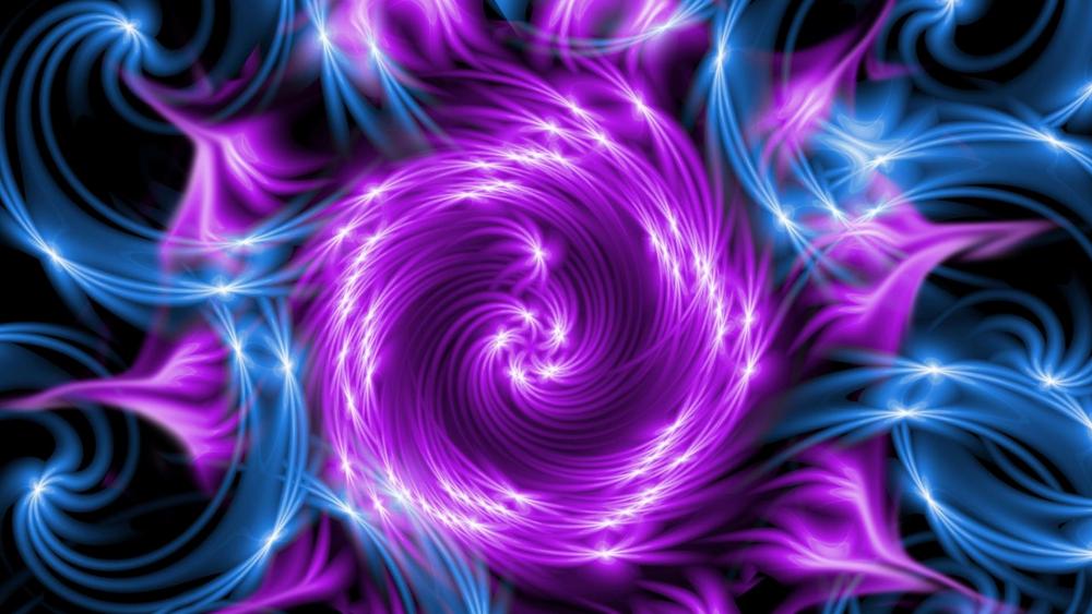 Sparkling swirls digital art wallpaper