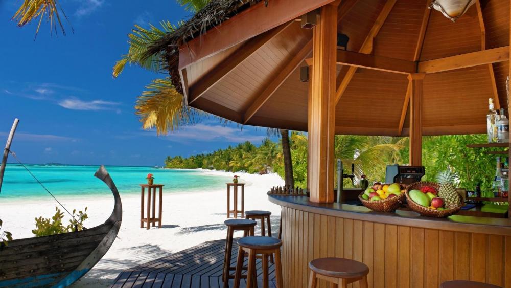 Vacation in Furanafushi Island, Maldives wallpaper