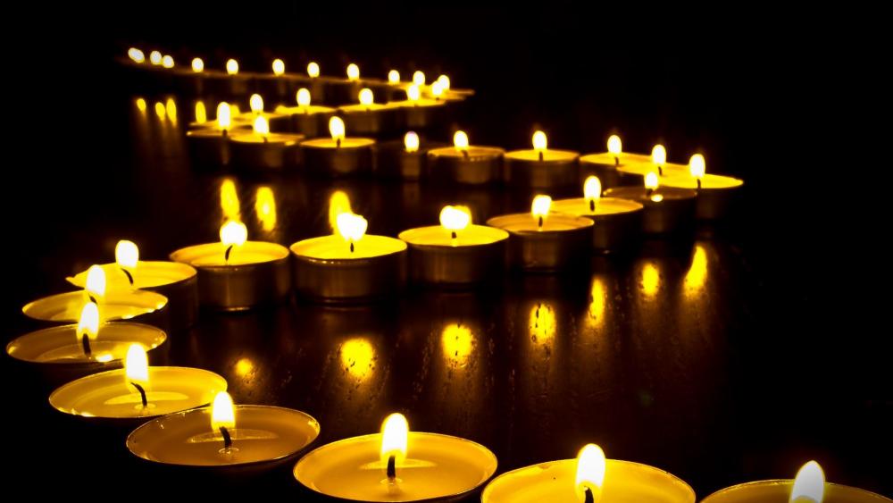 Candle lights wallpaper