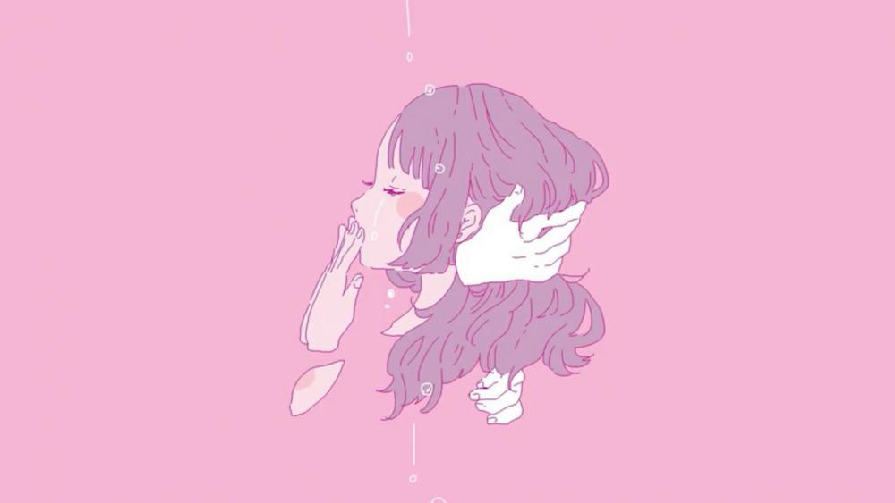Aesthetic anime girl wallpaper