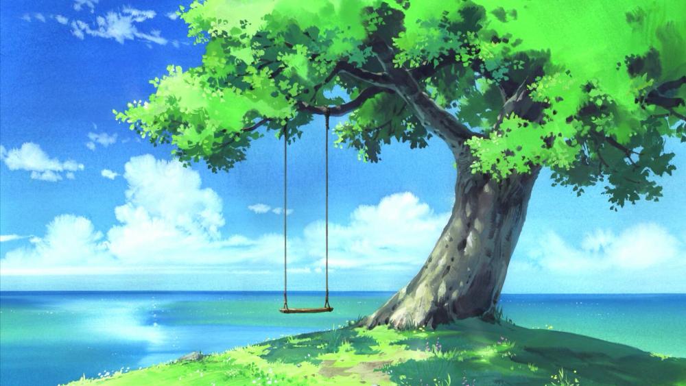 Anime landscape wallpaper