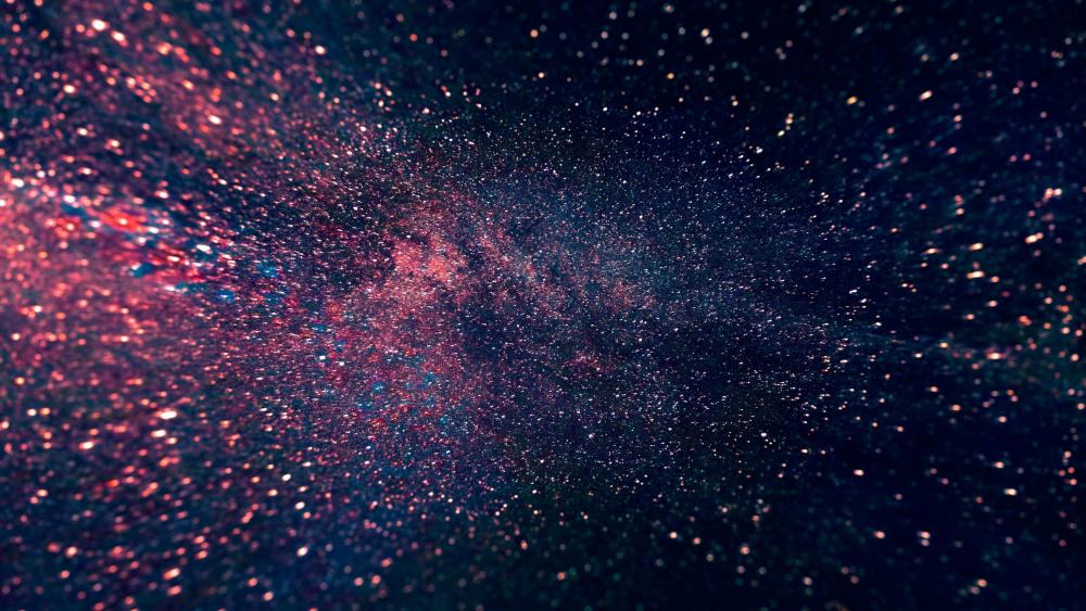 Shining pink grains wallpaper