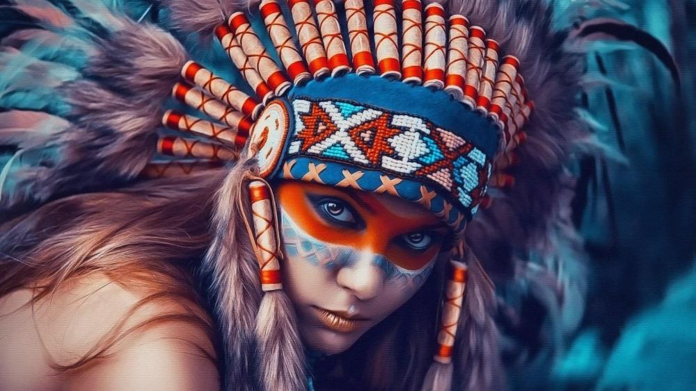 Indian girl - Fatasy Art wallpaper