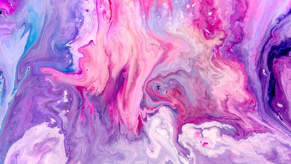 Colorful Stains - Painting art wallpaper
