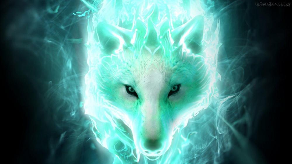 Fantasy wolf wallpaper