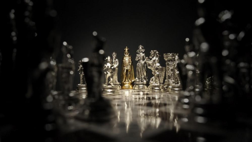 Silver Chess wallpaper