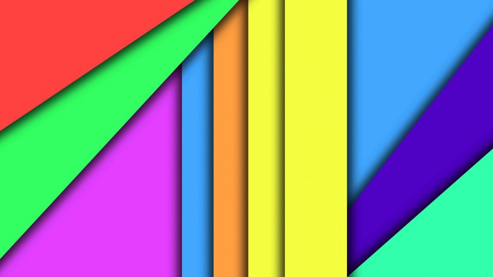 Colorful material design wallpaper