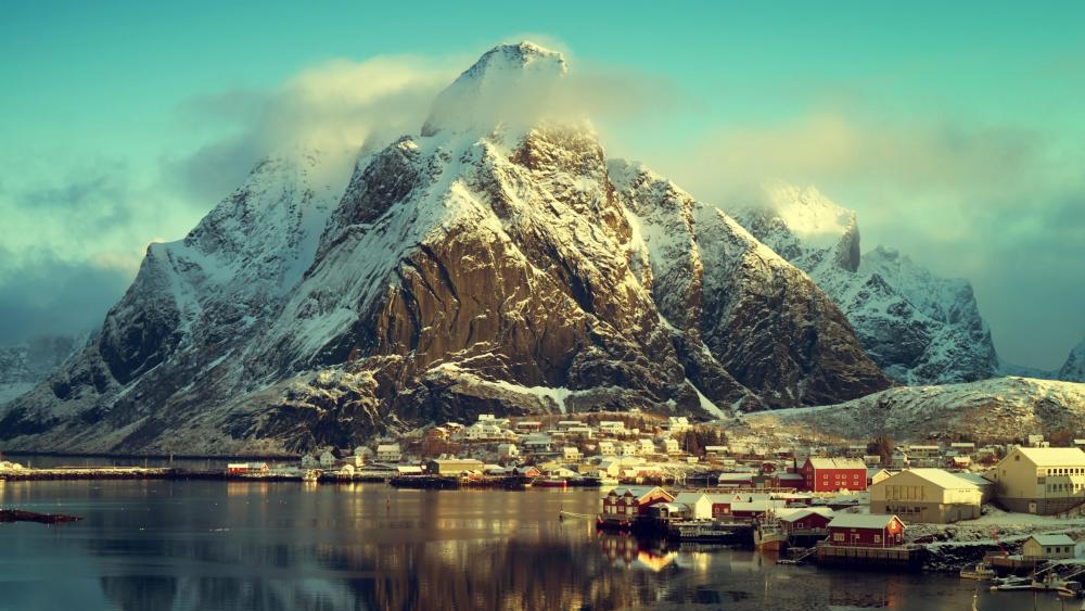 Small Fishing village in Norway - Reine wallpaper