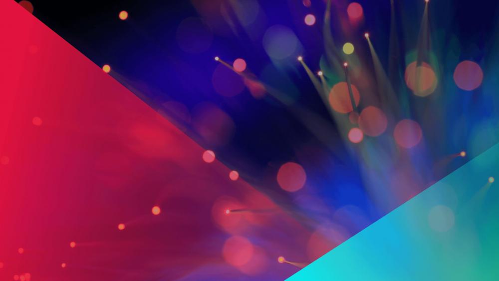 Colourful bokeh lights abstract art wallpaper
