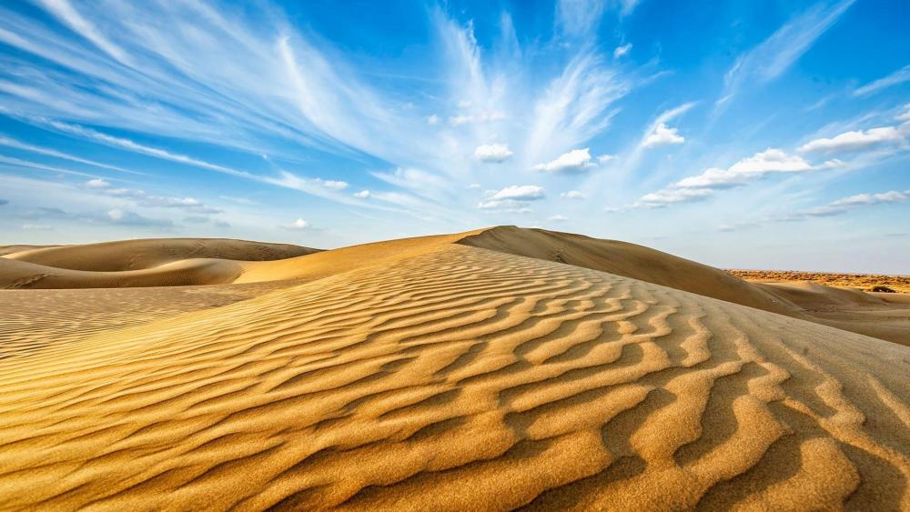 Desert dunes - Rajasthan wallpaper