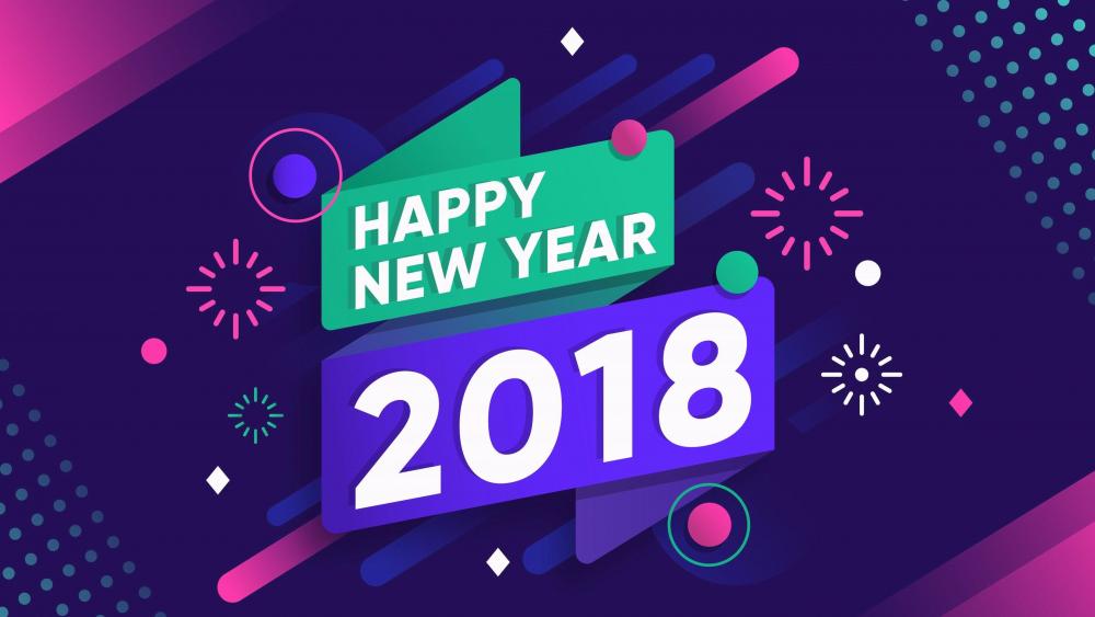 2018 Happy New Year wallpaper