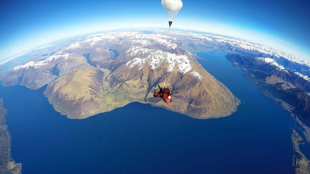 Extreme skydiving wallpaper