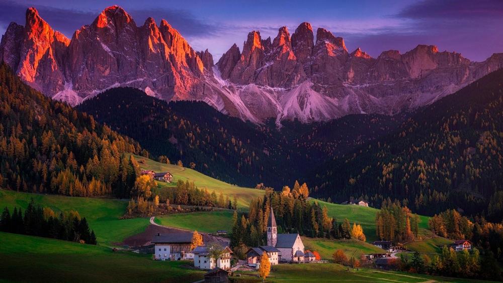 Funes Valley wallpaper