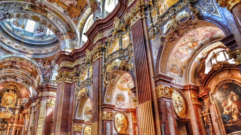 Melk Abbey inside wallpaper