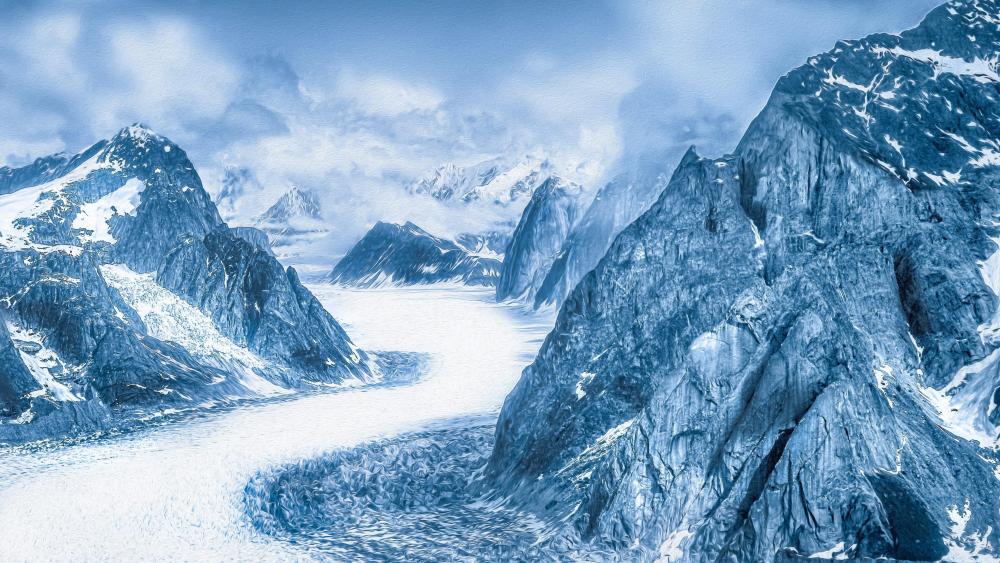 Alaska glacier wallpaper