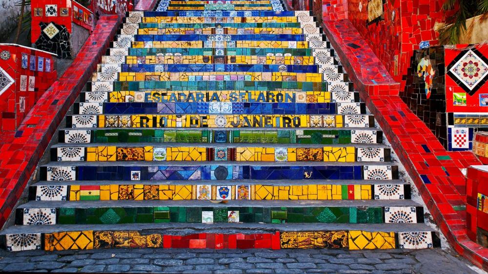 Escadaria Selaron wallpaper
