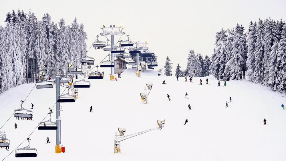Skiliftkarussell Winterberg wallpaper