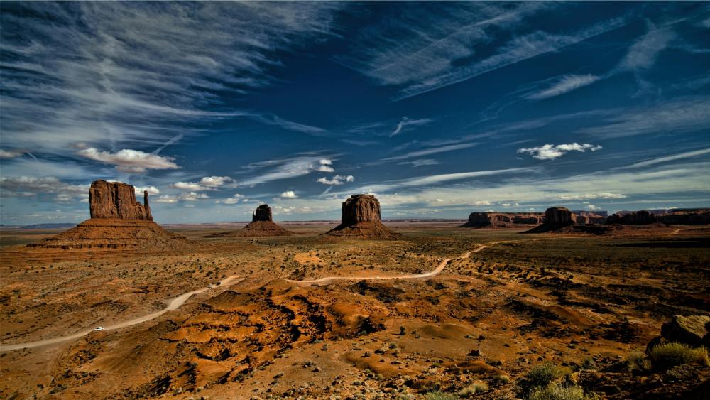 West and East Mitten Buttes - Colorado Plateau wallpaper