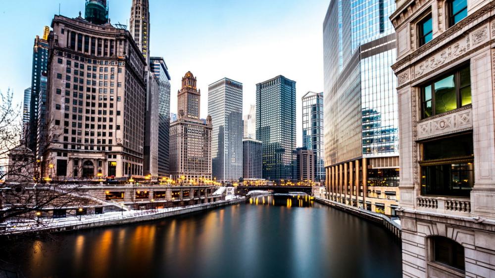 Chicago River, Chicago wallpaper
