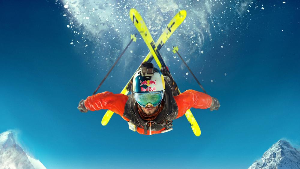 Steep skiing wallpaper