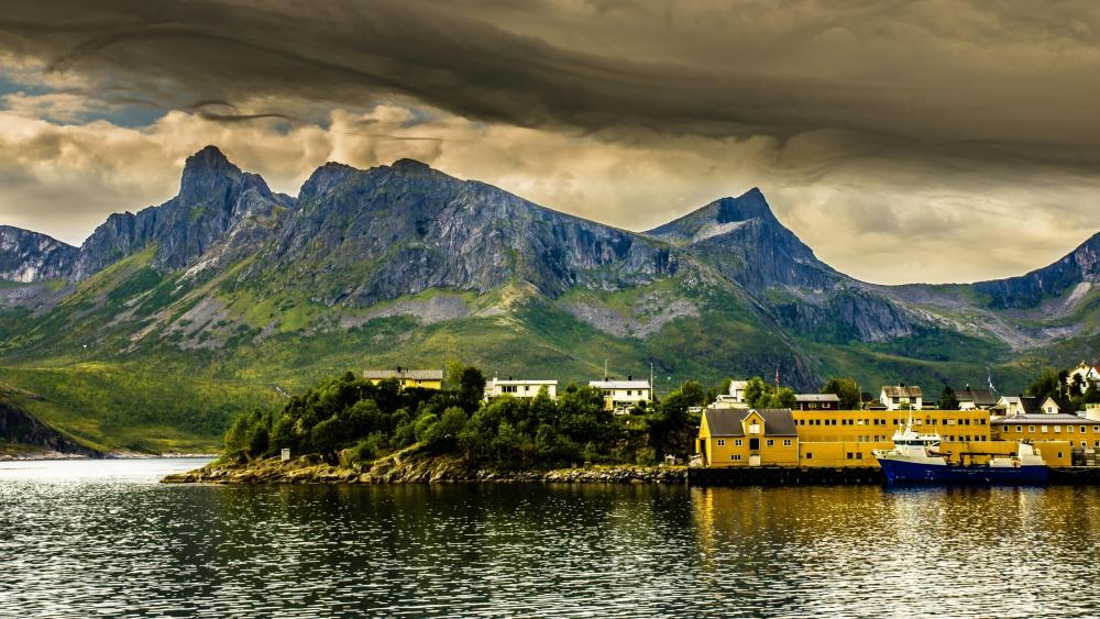 Bay in Norway wallpaper