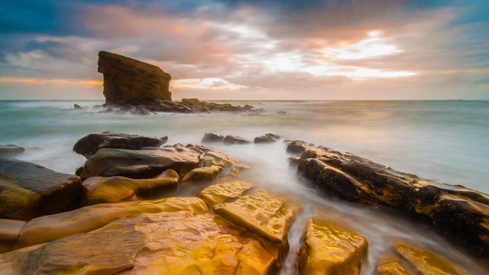 Collywell Bay (England) wallpaper