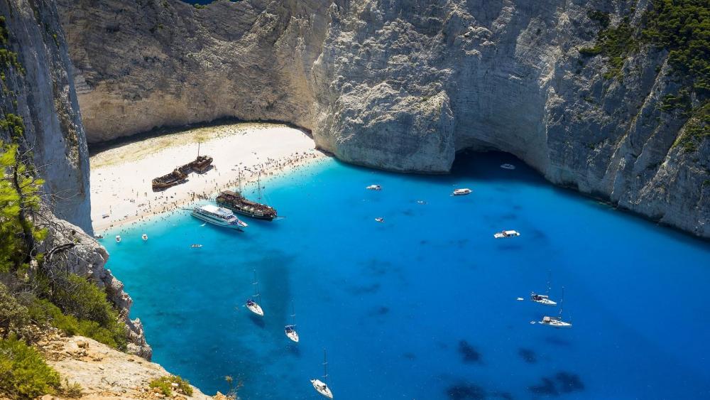 Navagio Bay wallpaper - backiee