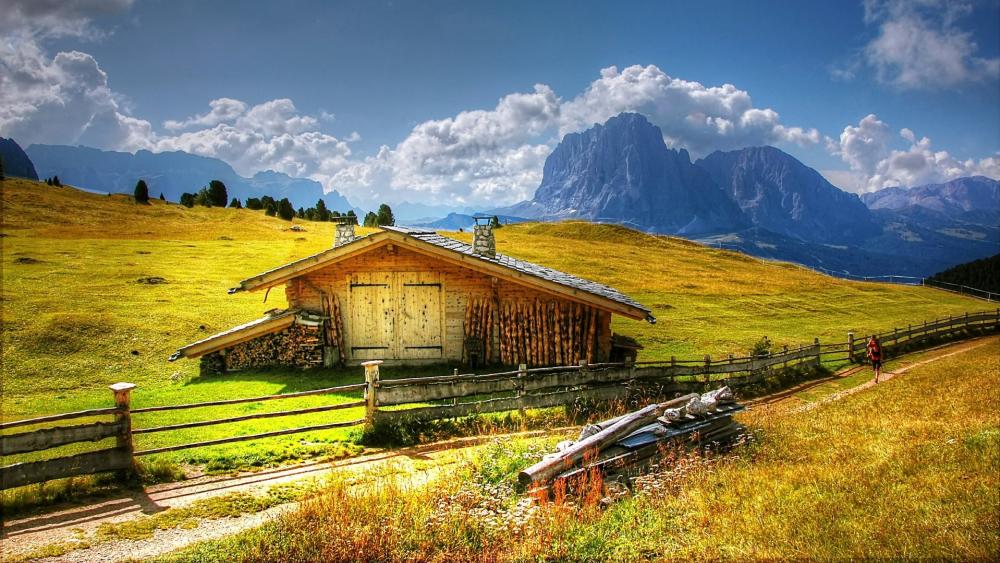 Langkofel (Val Gardena) wallpaper