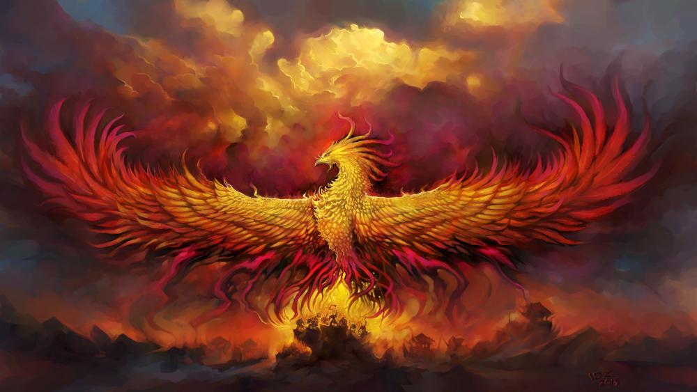 Phoenix bird wallpaper