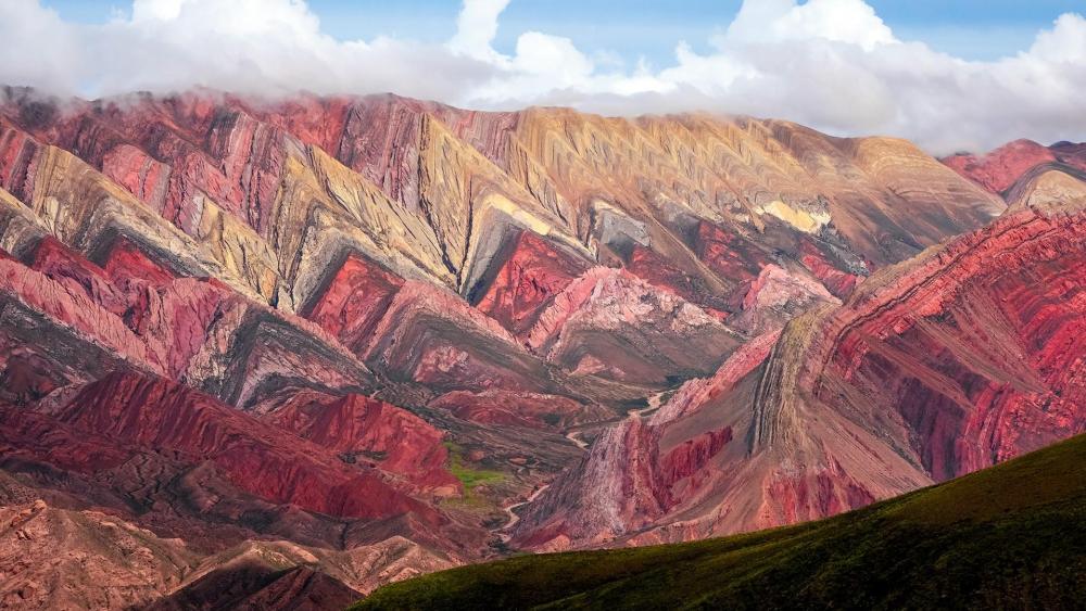 Hornacal (Cerro de los 14 colores) - Fourteen Coloured Mountain in Northern Argentina wallpaper