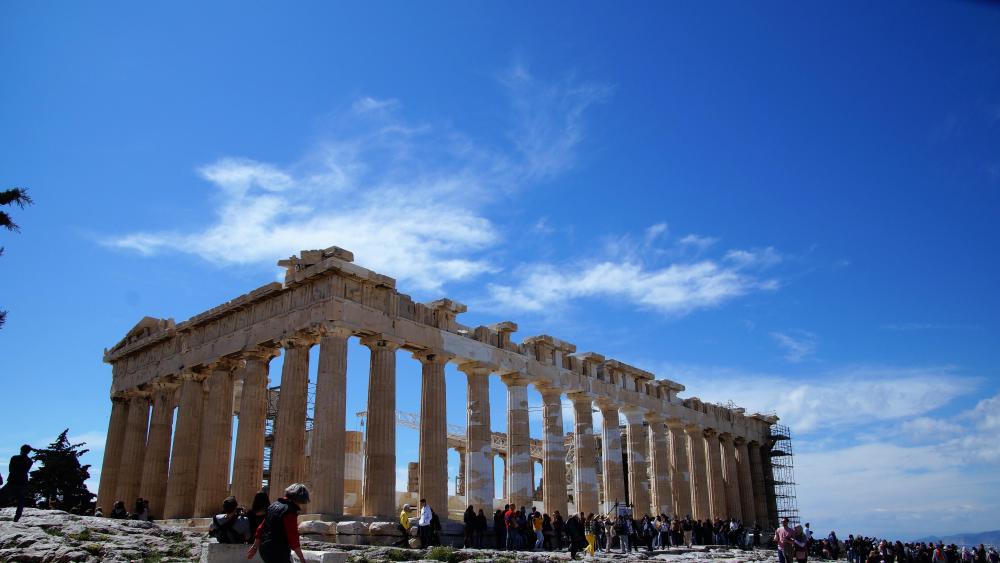 Parthenon on the Acropolis wallpaper