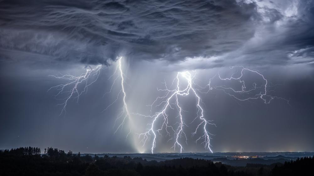 Lightning storm wallpaper